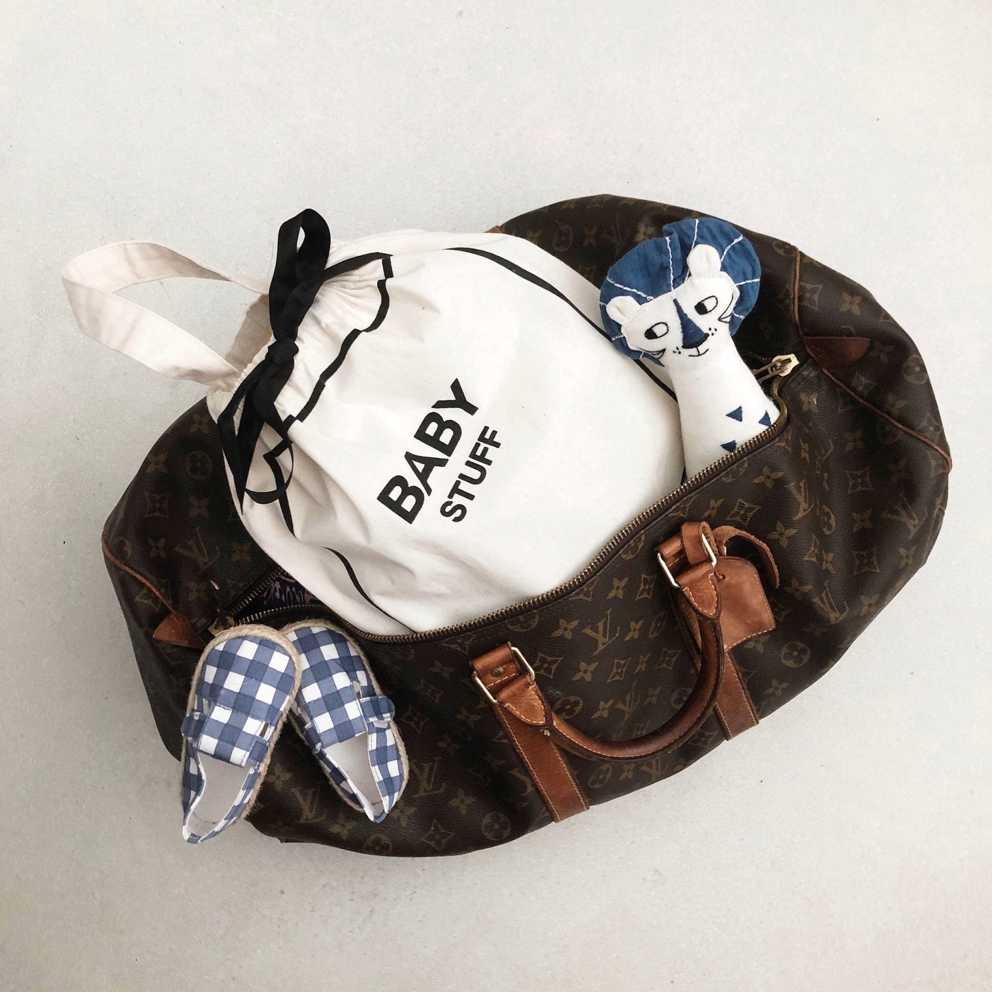 Smocked Blue Sailboat Baby Travel bag | Wellesley Holiday Boutique