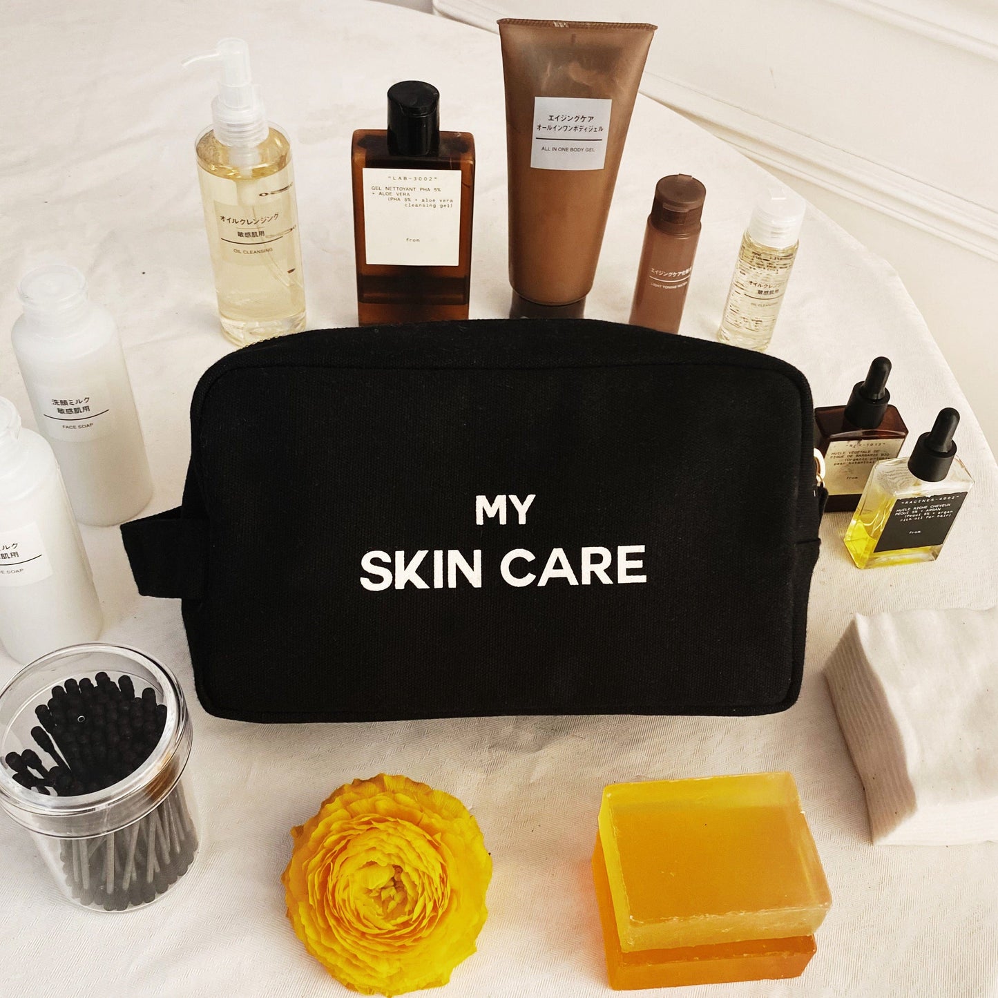 
                                      
                                        My Skin Care - Organizing Pouch, Coated Lining, Personalize, Black - Bag-all
                                      
                                    