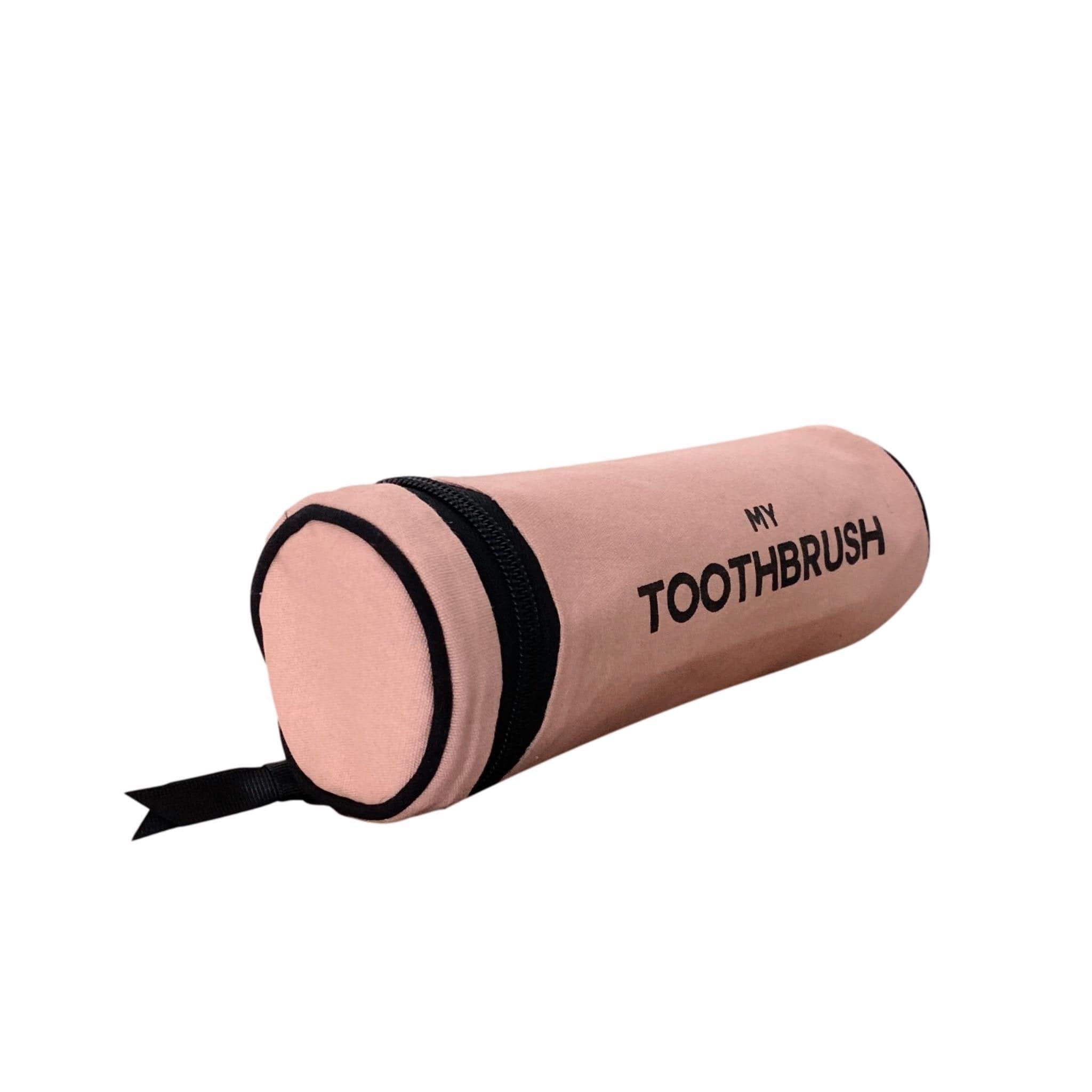 Toothbrush case for travel in pink. 
