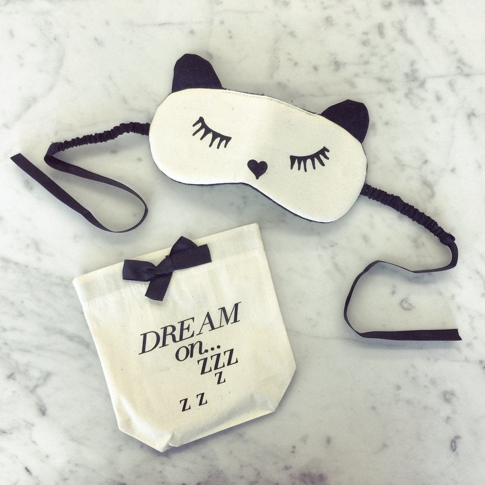 
                                      
                                        Sleeping Mask with cat ears from bag-all. 
                                      
                                    
