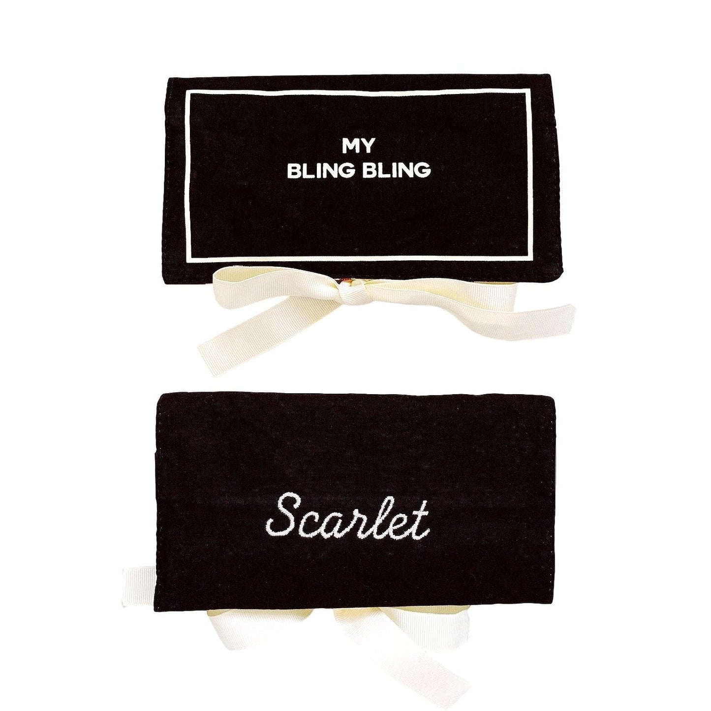 
                                      
                                        Jewelry Case Bling Bling  and the back has a monogram.
                                      
                                    