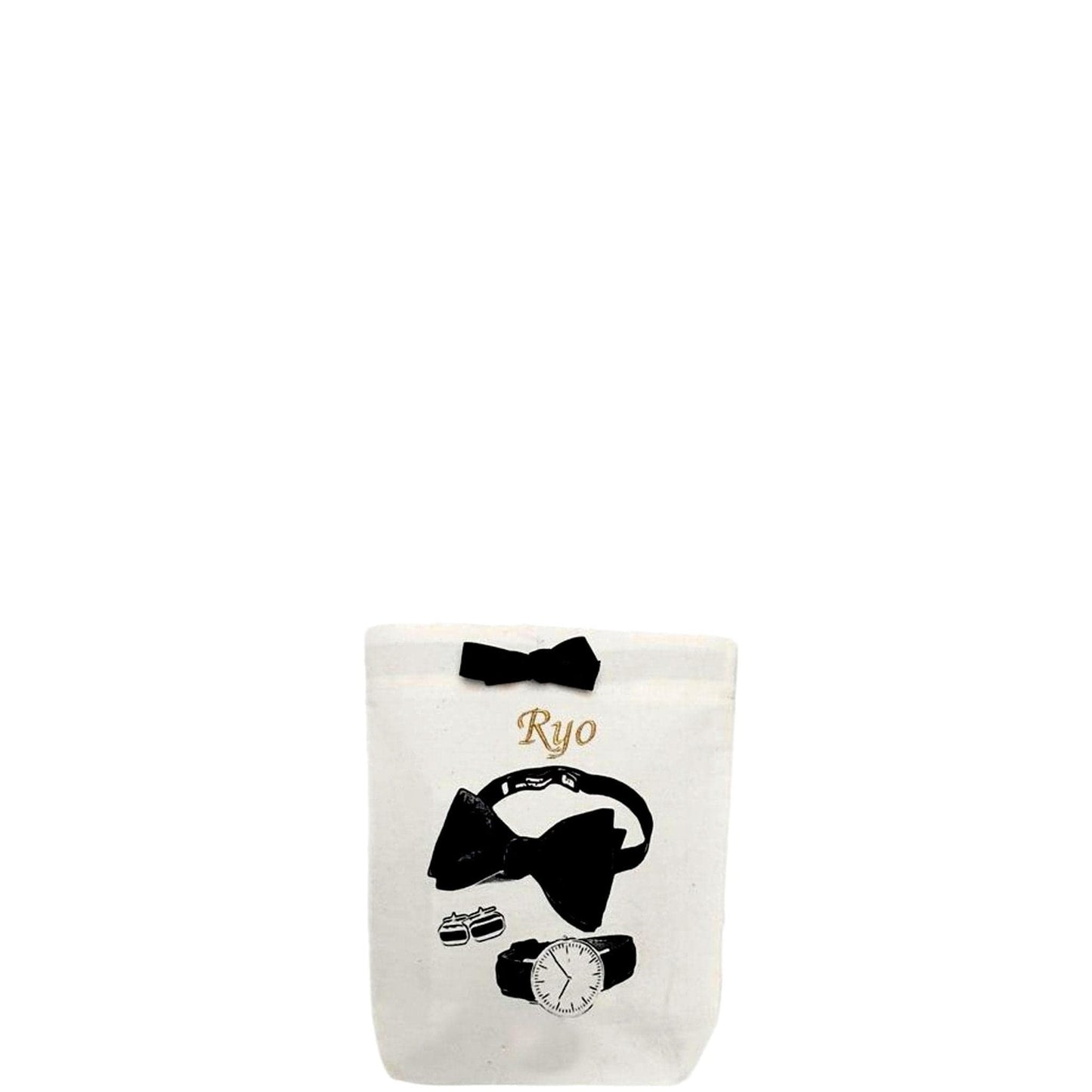 
                                      
                                        Men's accessories bags with "Ryo" monogrammed on the front. 
                                      
                                    
