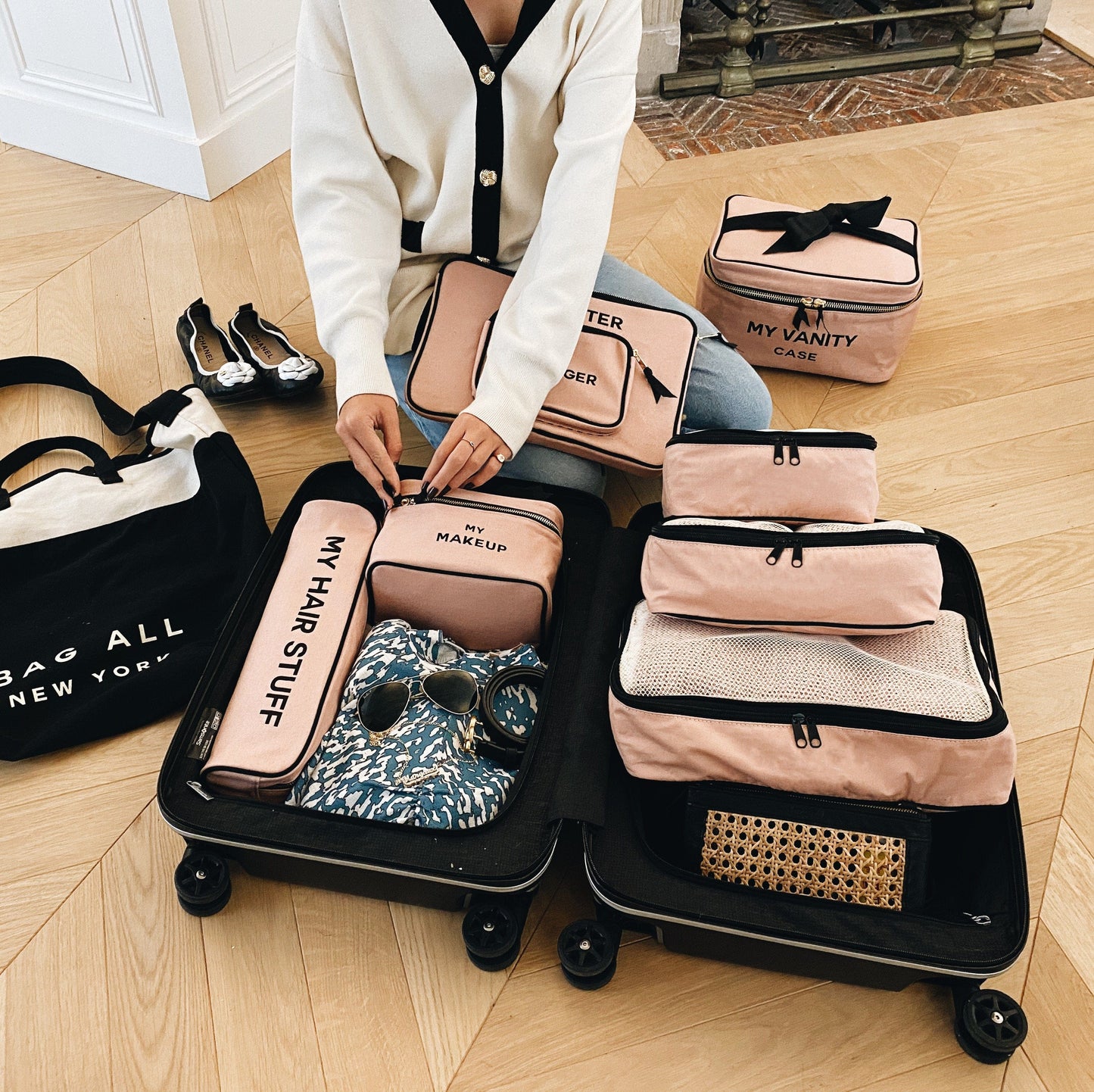 
                                      
                                        Cotton Packing Cubes Pink 3-pack - Bag-all
                                      
                                    