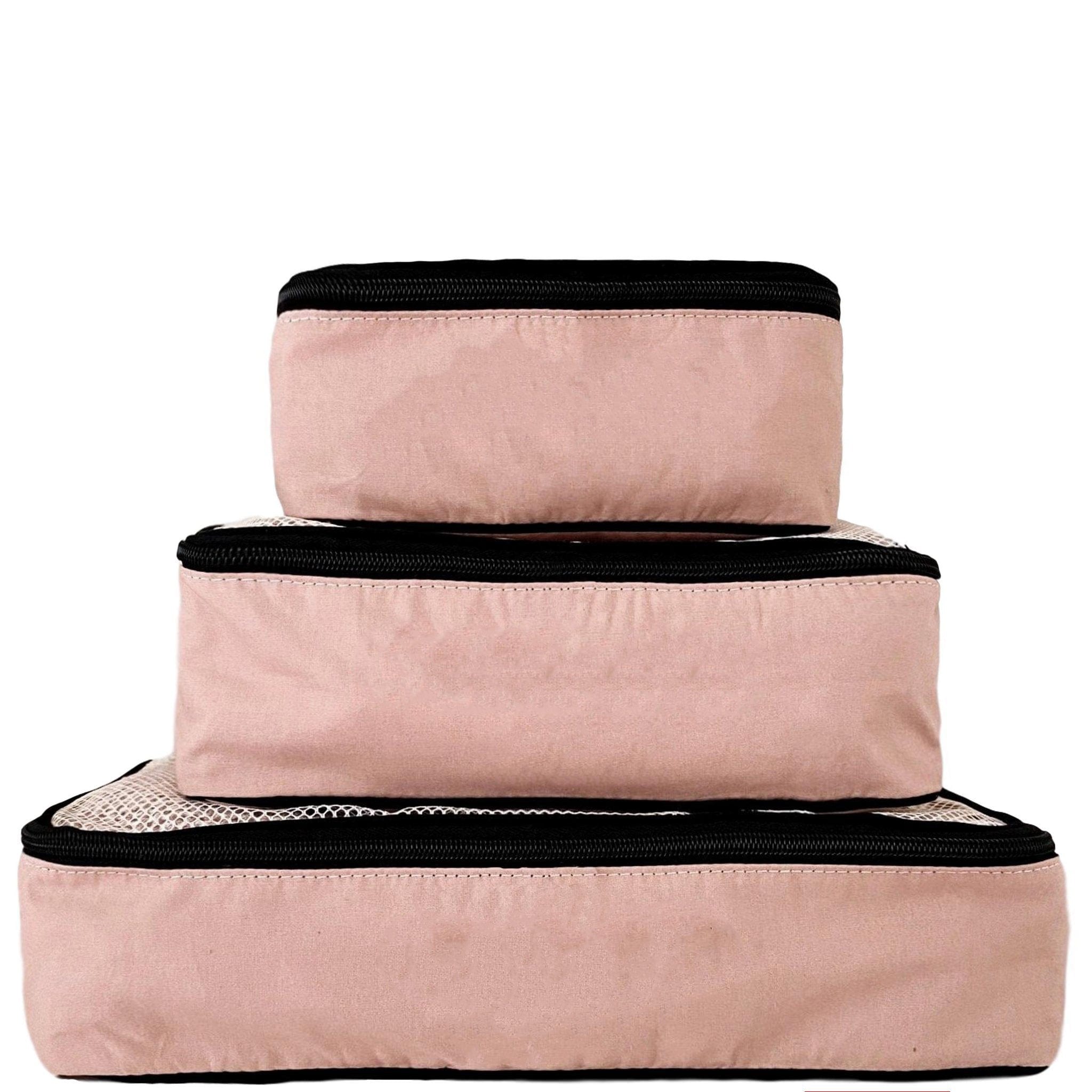 Cotton Packing Cubes Pink 3-pack - Bag-all