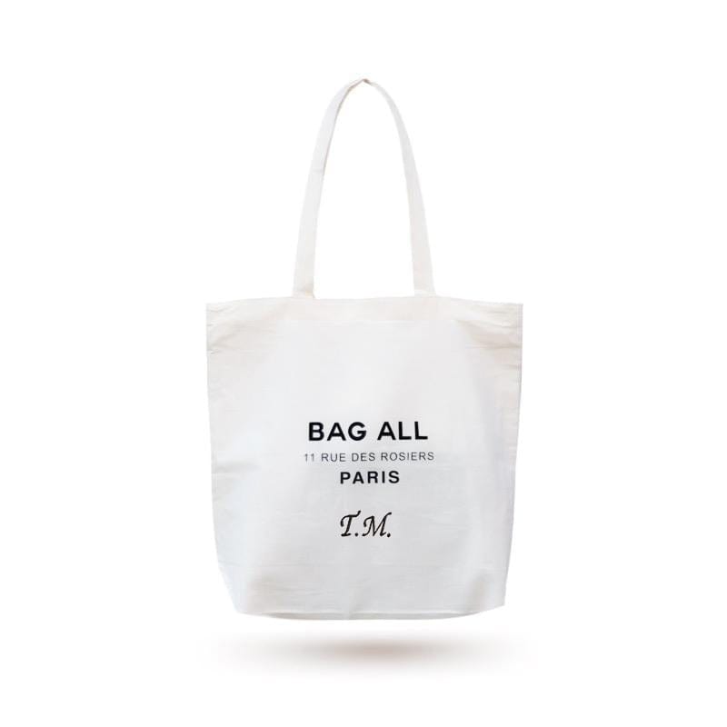 
                                      
                                        Paris Zipper Tote Bag Medium - White - Bag-all
                                      
                                    
