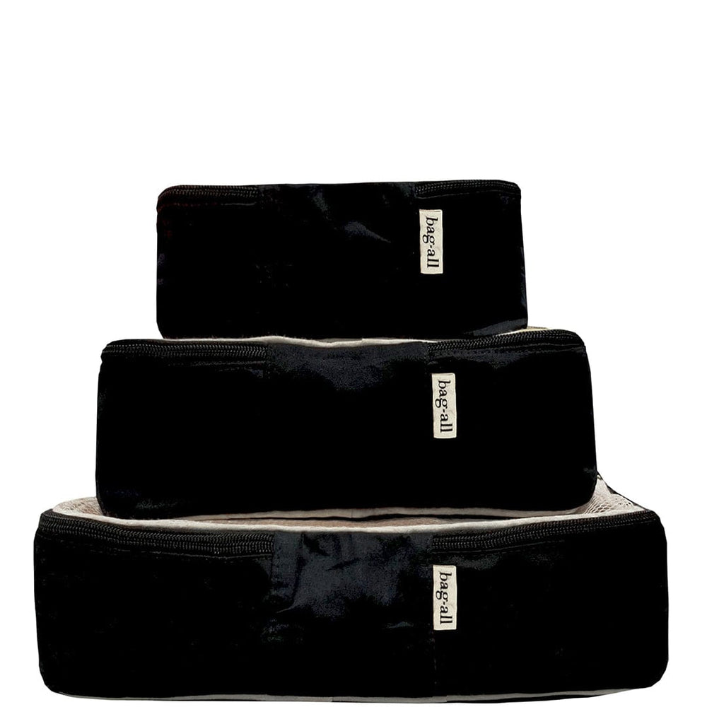 
                                      
                                        Cotton Packing Cubes Black 3-pack - Bag-all
                                      
                                    