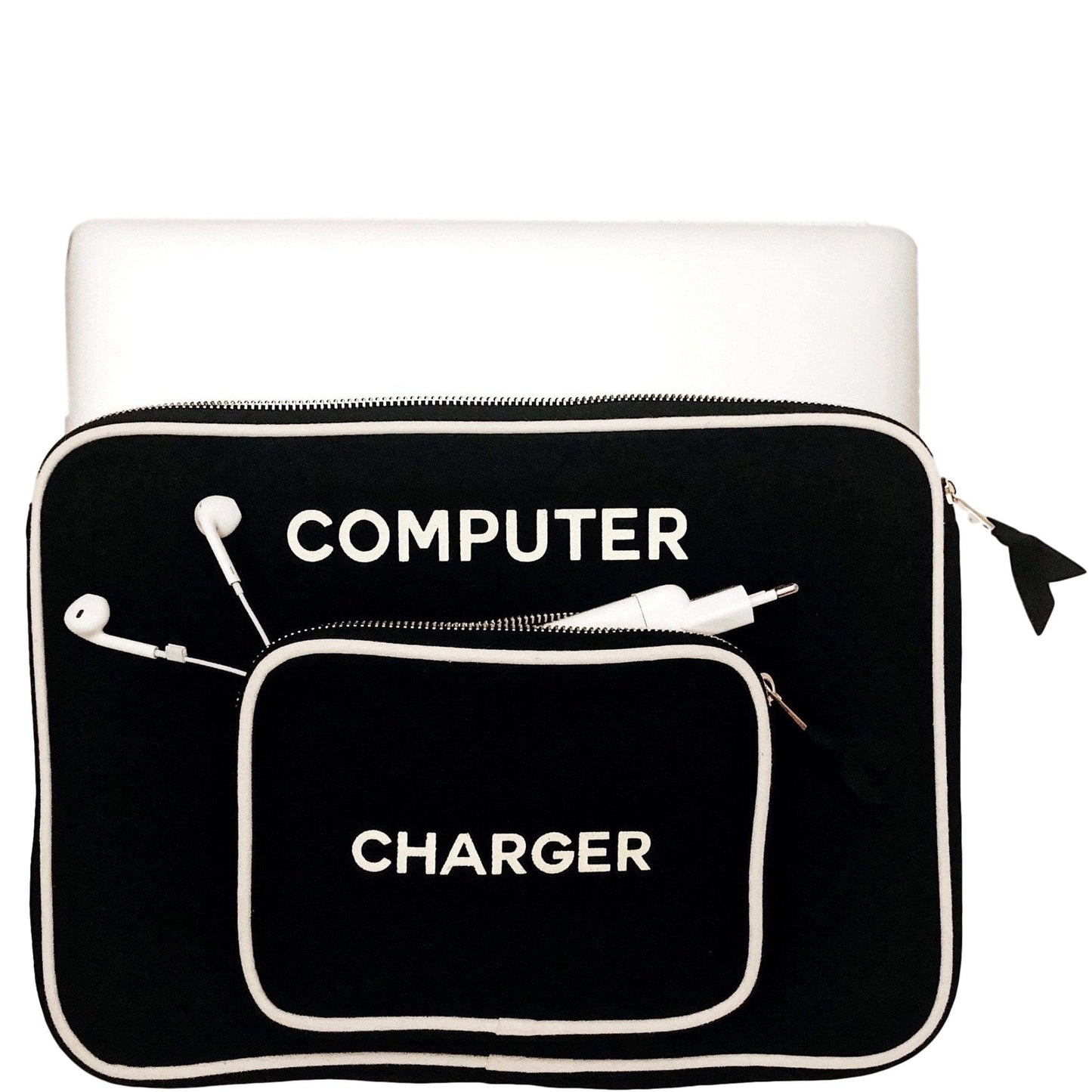 
                                      
                                        Laptop Sleeve Case with Charger Pocket Large, Personalized, Black
                                      
                                    