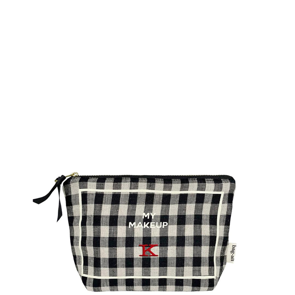 
                                      
                                        My Makeup Pouch with Coated Lining, Personalized, Gingham - Bag-all
                                      
                                    