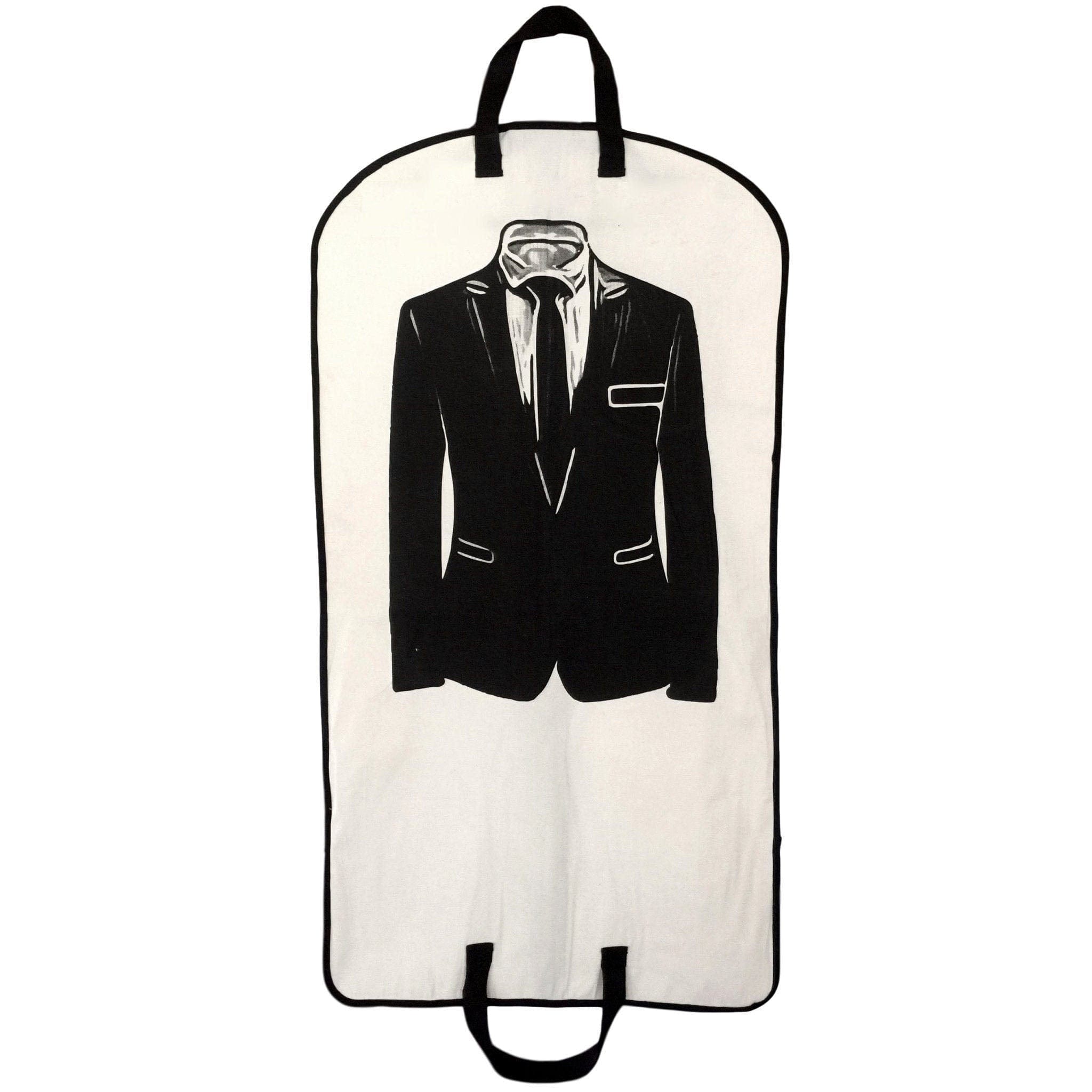 Men's Suit Garment Bag with Pocket, Cream - Bag-all