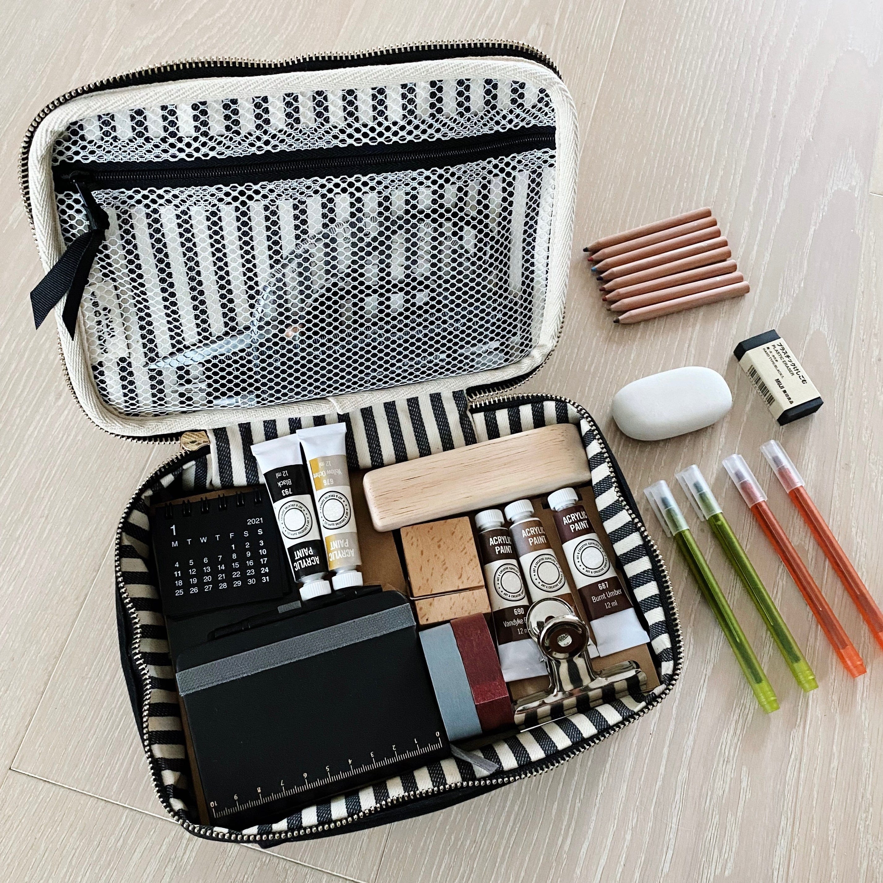 Bag-all double sided organizing case