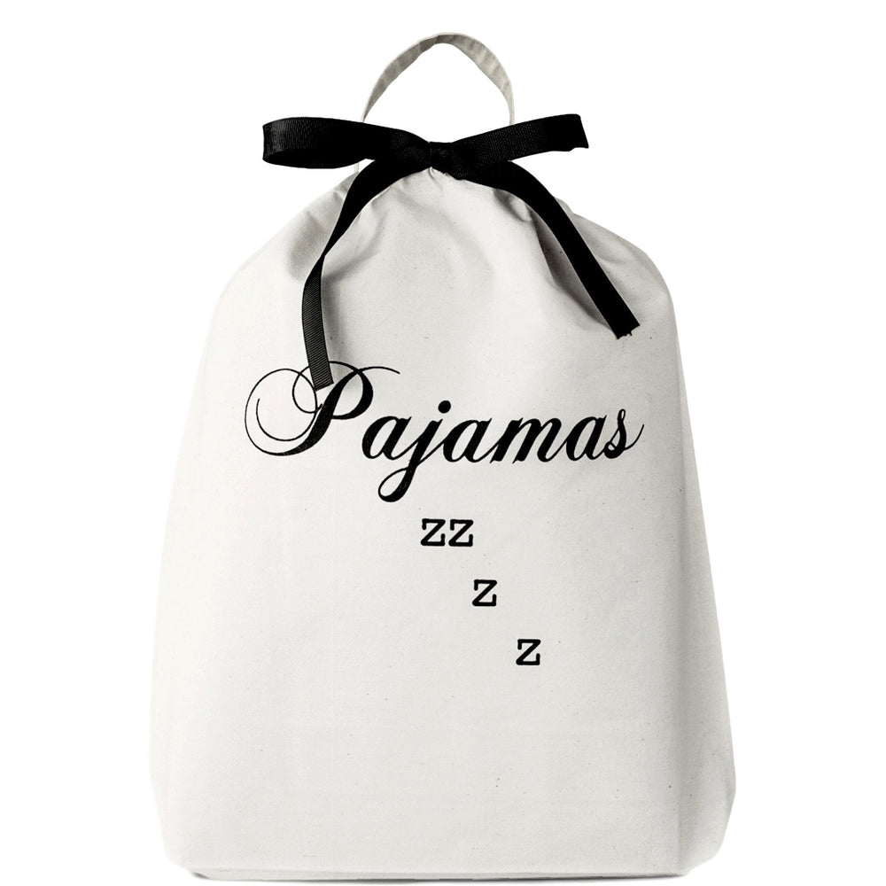 
                                      
                                        Bag with "Pajamas zzzzz" printed on the front for your PJ's. 
                                      
                                    