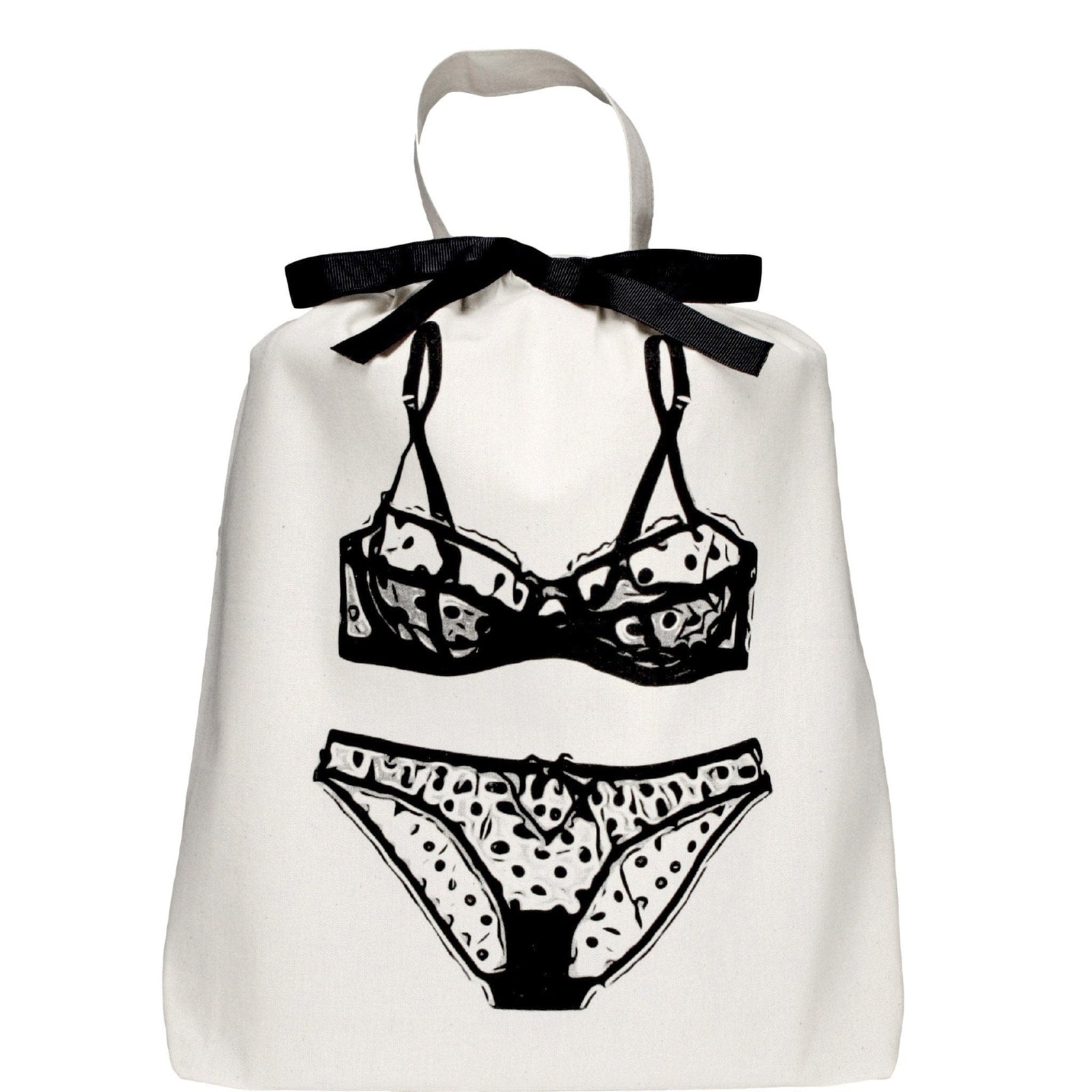 Bagall's Favorite Polkadot Lingerie Travel Bag in Cream