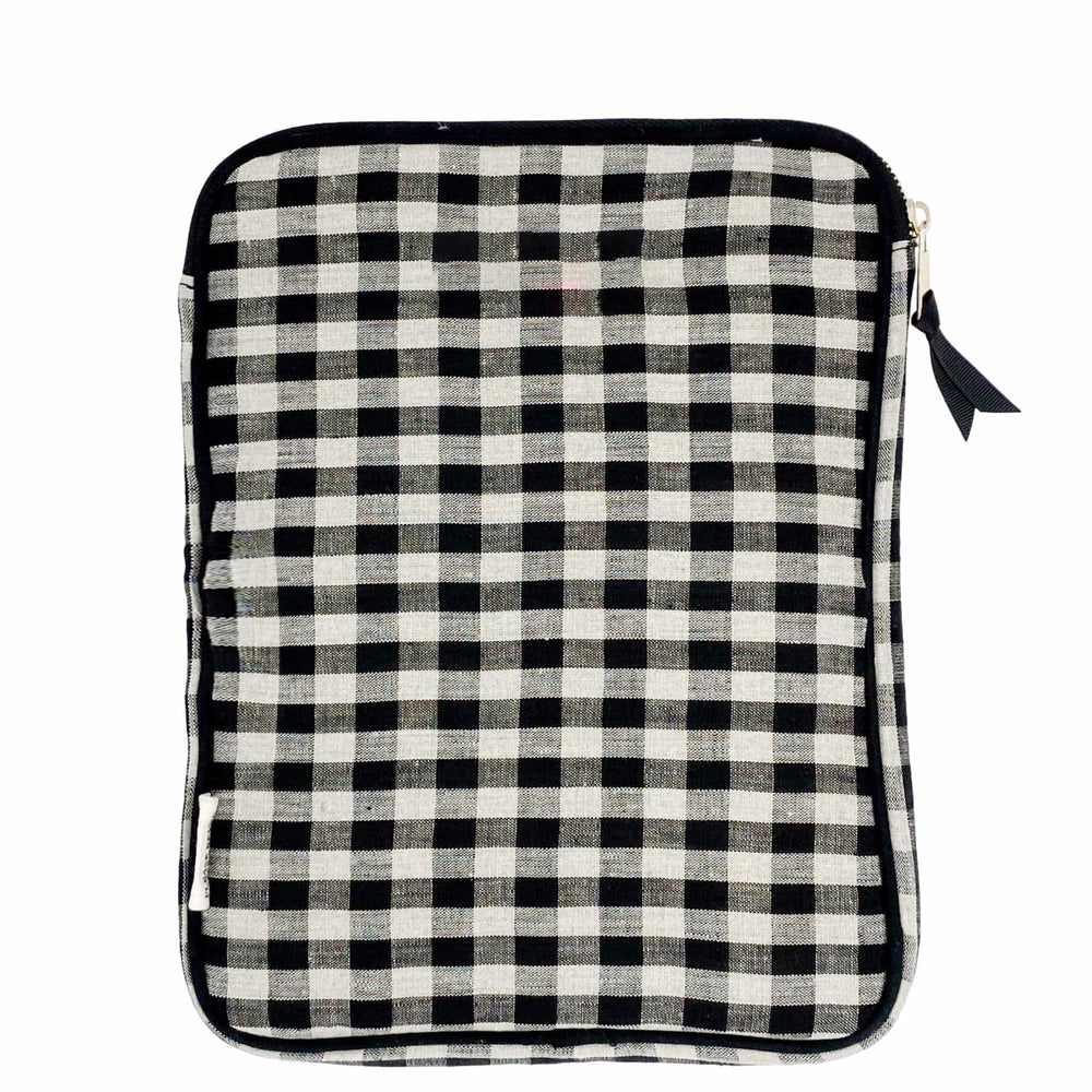 
                                      
                                        Tablet Sleeve/Pouch with Charger Pocket, Monogram, Gingham - Bag-all
                                      
                                    