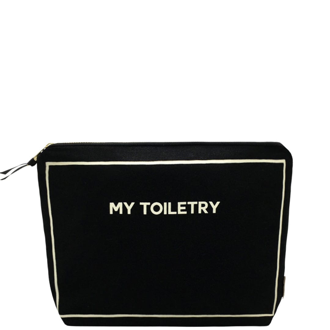 Roomy Toiletry Pouch with Wipeable Lining, Black - Bag-all