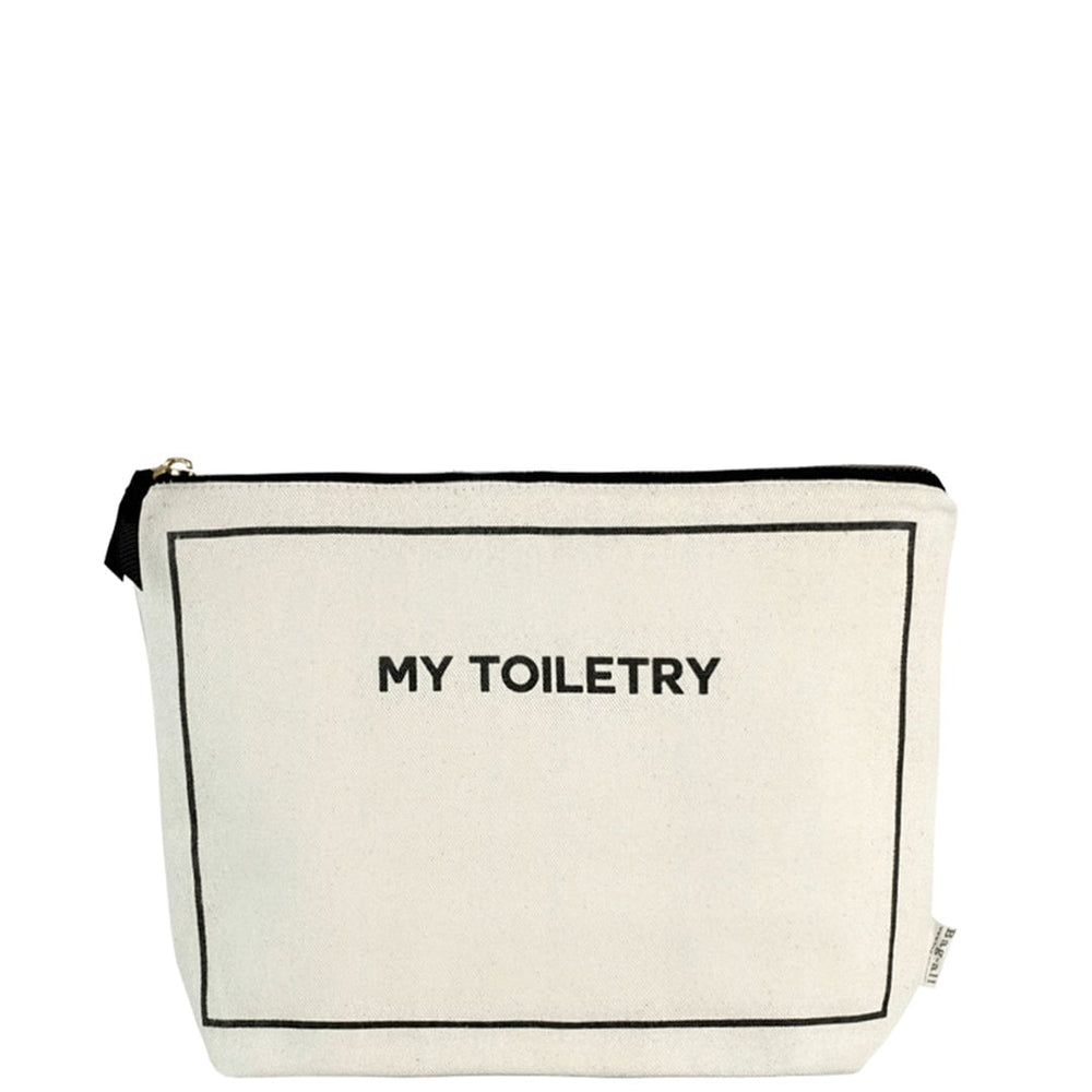 Roomy Toiletry Pouch with Wipeable Lining, Cream - Bag-all